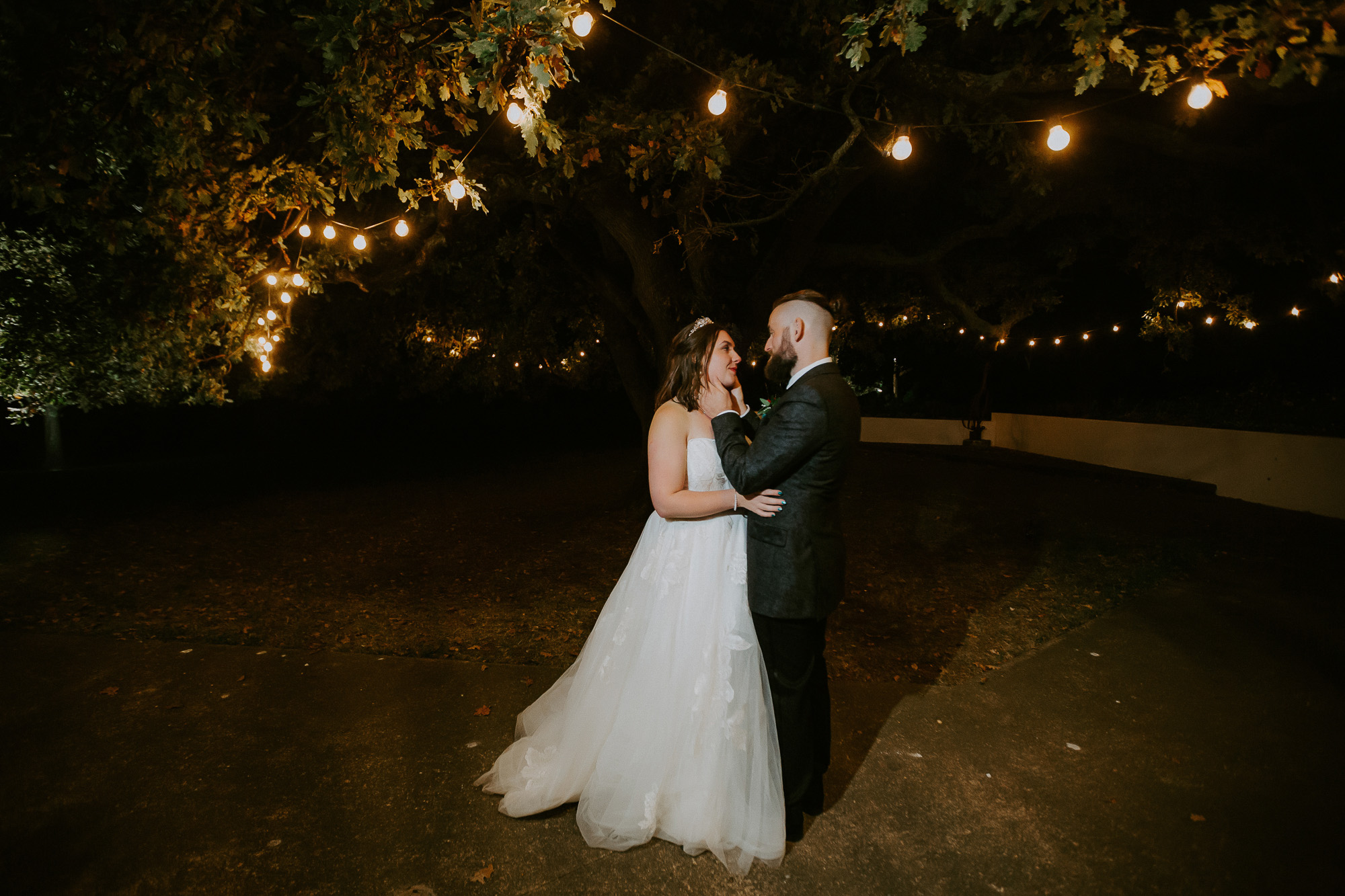 light and dark wedding photography